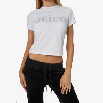 JUICY COUTURE Tricouri JUICY COUTURE Tricouri FITTED T-SHIRT WITH RODEO JUICY DIAMANTE 