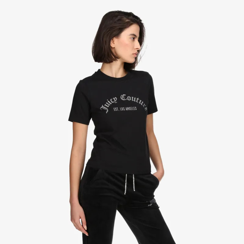 JUICY COUTURE Tricouri ARCHED DIAMANTE NOAH T-SHIRT 