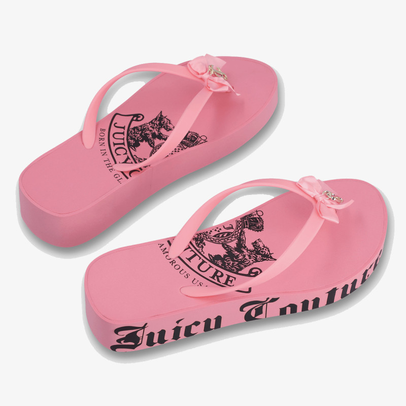 JUICY COUTURE Papuci HERITAGE CREST EVA WEDGE SLIDE 