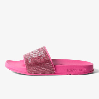 JUICY COUTURE Papuci DIAMANTE BRANDED SLIDE 