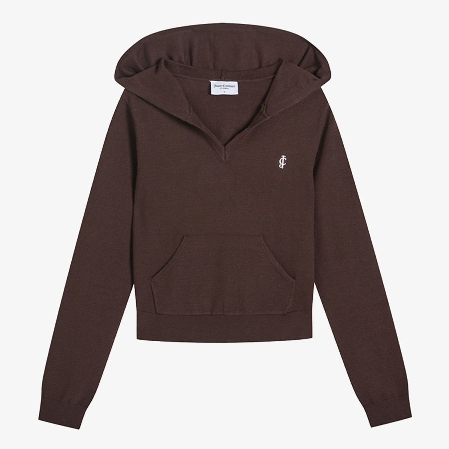 JUICY COUTURE Hanorace HERITAGE KNIT HOODIE