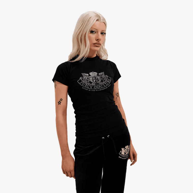 JUICY COUTURE Tricouri DOG CREST HILTON TSHIRT 