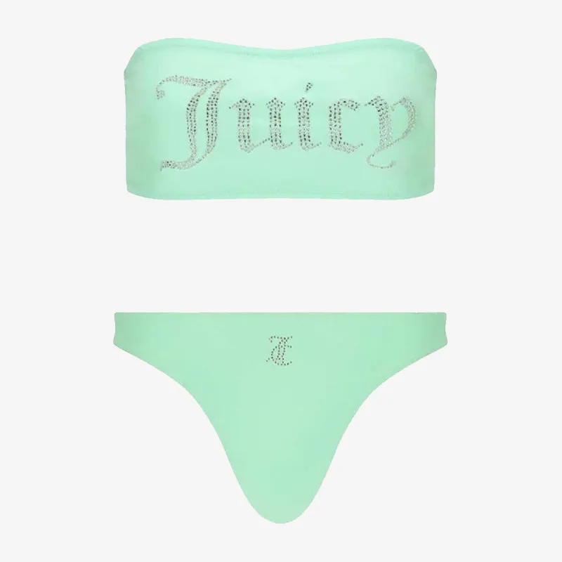 JUICY COUTURE COSTUM DE BAIE (2 PIESE) BANDEAU BIKINI TOP 