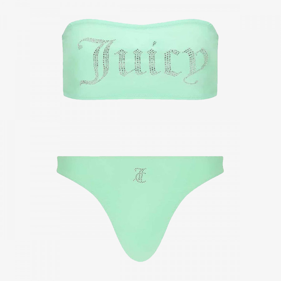 JUICY COUTURE COSTUM DE BAIE (2 PIESE) BANDEAU BIKINI TOP 