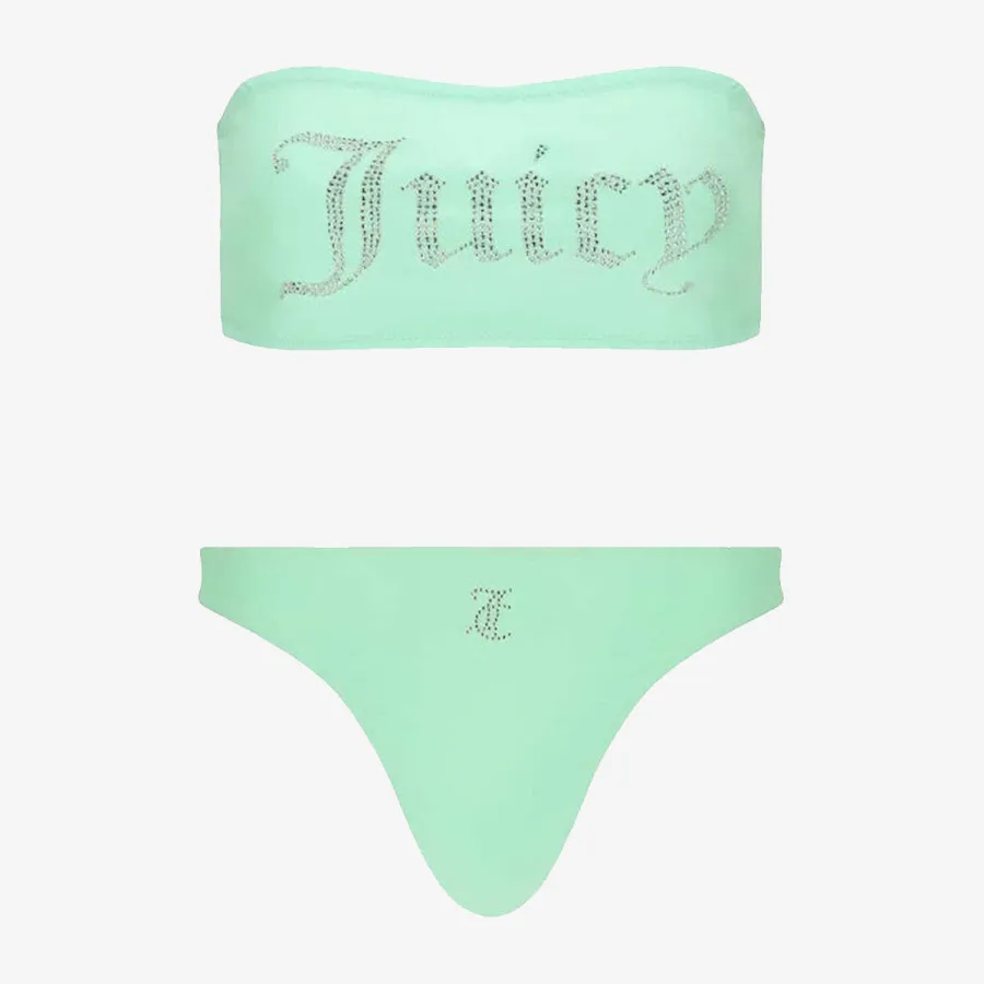 JUICY COUTURE COSTUM DE BAIE (2 PIESE) BANDEAU BIKINI TOP 