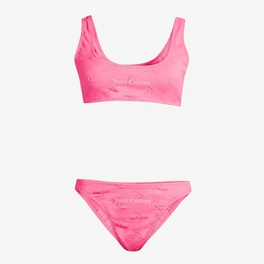 JUICY COUTURE COSTUM DE BAIE (2 PIESE) JASMINE JACQUARD TOWELLING BIKINI 