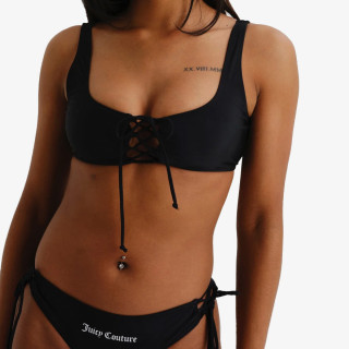 JUICY COUTURE COSTUM DE BAIE (2 PIESE) LYCRA BIKINI SET WITH LATTICE DETAILING 