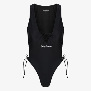 JUICY COUTURE COSTUM BAIE ( INTREG) ONE PIECE SWIMSUIT WITH LATTICE DETAIL 