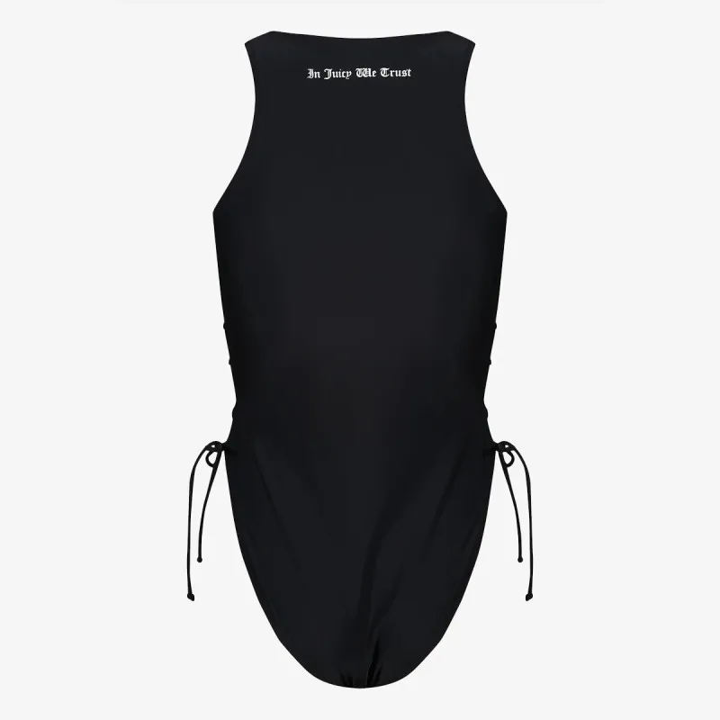 JUICY COUTURE COSTUM BAIE ( INTREG) ONE PIECE SWIMSUIT WITH LATTICE DETAIL 