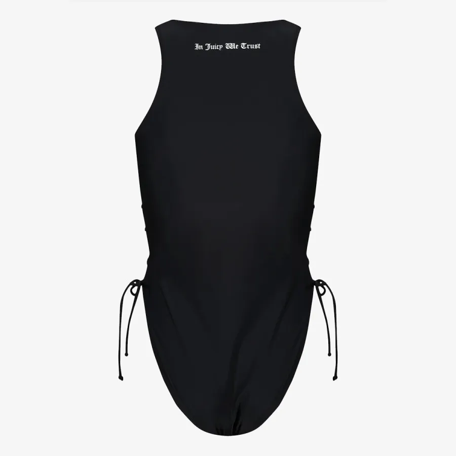 JUICY COUTURE COSTUM BAIE ( INTREG) ONE PIECE SWIMSUIT WITH LATTICE DETAIL 