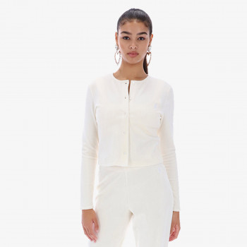 JUICY COUTURE Hanorace CREAM RIB VELOUR CARDIGAN<br /> 