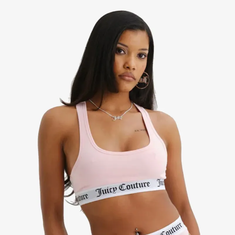 JUICY COUTURE BUSTIERA COTTON BRALETTE WITH ELASTIC 