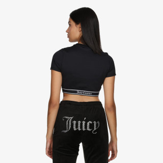 JUICY COUTURE Tricouri RAYON RIB SHORT SLEEVE TOP 