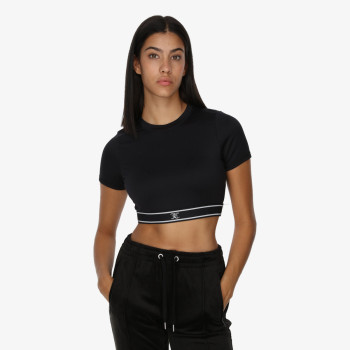 JUICY COUTURE Tricouri RAYON RIB SHORT SLEEVE TOP 