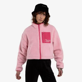 JUICY COUTURE Hanorace NELLY SHERPA ZIP FLEECE 