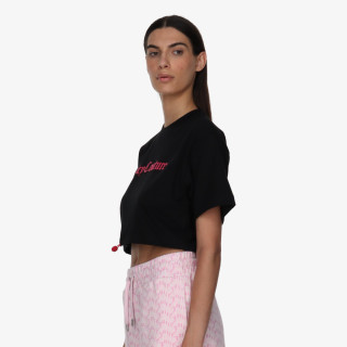 JUICY COUTURE Tricouri FLOCKED CROPPED TEE 