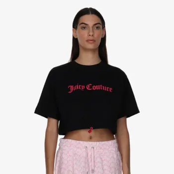 JUICY COUTURE Tricouri JUICY COUTURE Tricouri FLOCKED CROPPED TEE 