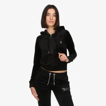 JUICY COUTURE Hanorace JUICY COUTURE Hanorace CLASSIC VELOUR HOODIE WITH JUICY  LOGO 