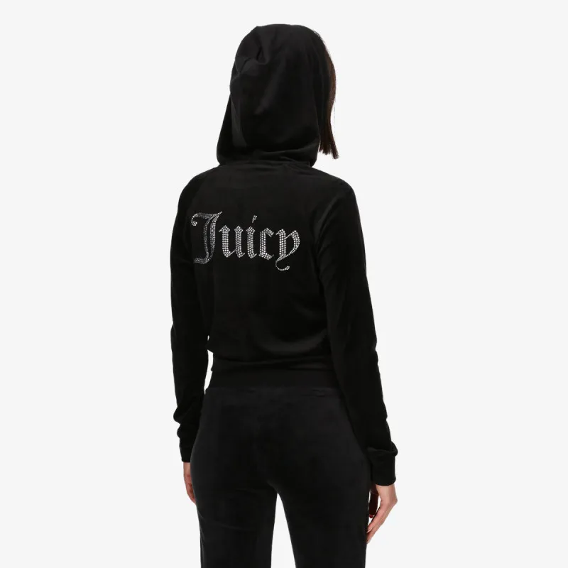 JUICY COUTURE Hanorace CLASSIC VELOUR HOODIE WITH JUICY  LOGO 