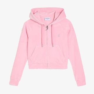 JUICY COUTURE Hanorace CLASSIC VELOUR HOODIE WITH JUICY  LOGO 