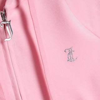 JUICY COUTURE Hanorace CLASSIC VELOUR HOODIE WITH JUICY  LOGO 