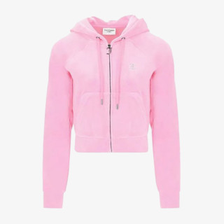 JUICY COUTURE Hanorace CLASSIC VELOUR HOODIE WITH JUICY  LOGO 