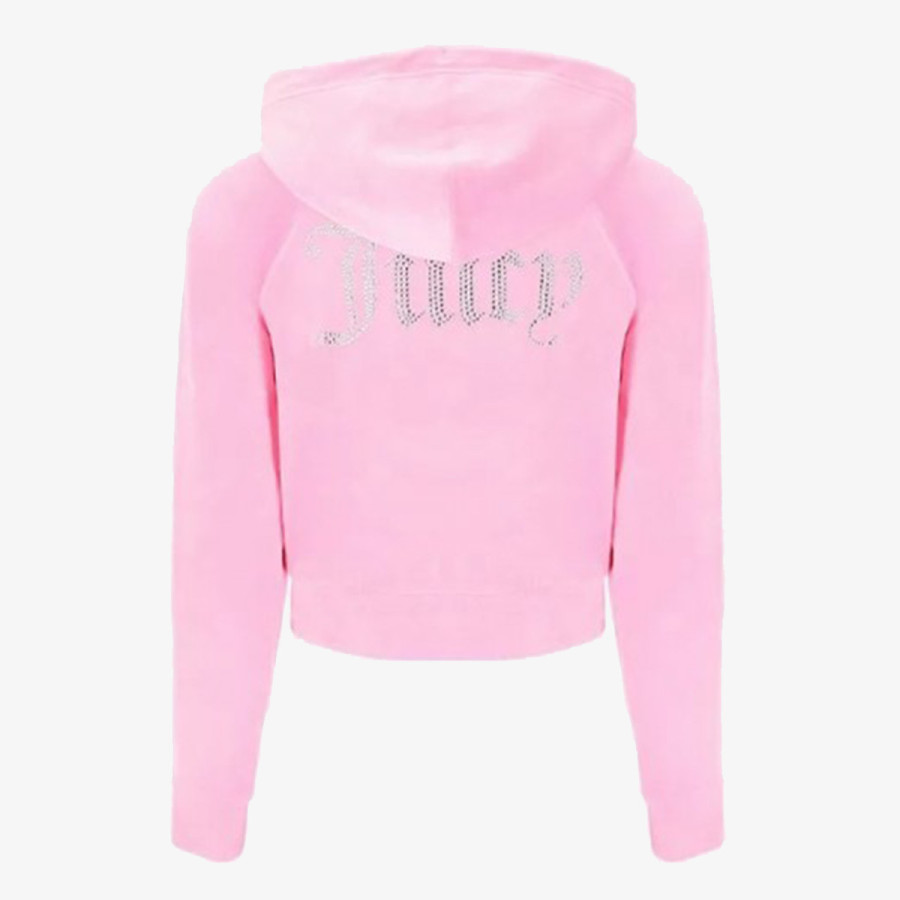 JUICY COUTURE Hanorace CLASSIC VELOUR HOODIE WITH JUICY  LOGO 