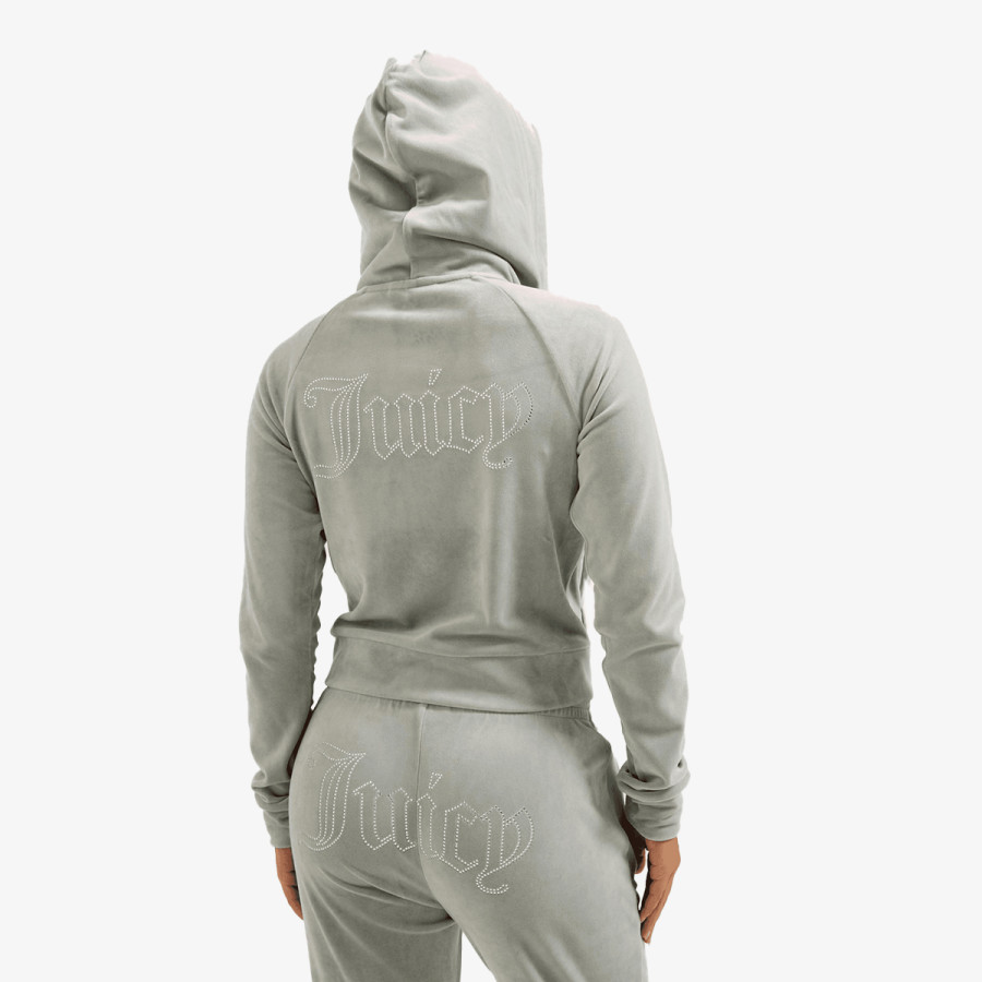 JUICY COUTURE Hanorace MADISON OUTLINE HOODIE WITH DIAMANTE BRA 