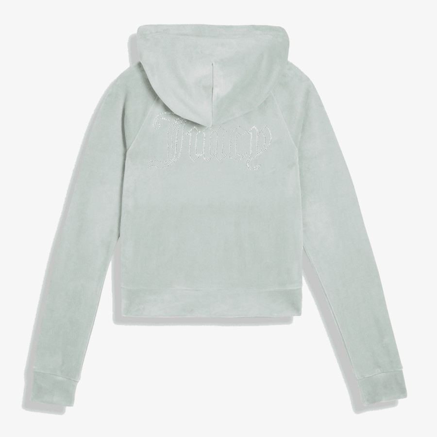 JUICY COUTURE Hanorace MADISON OUTLINE HOODIE WITH DIAMANTE BRA 