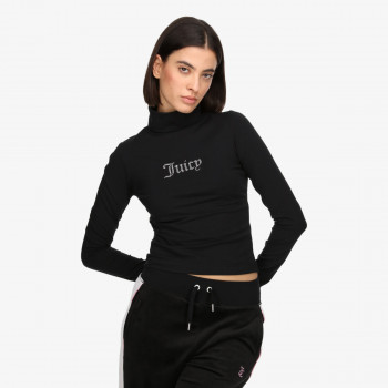 JUICY COUTURE Hanorace VIRGO DIAMANTE ROLL NECK TOP 