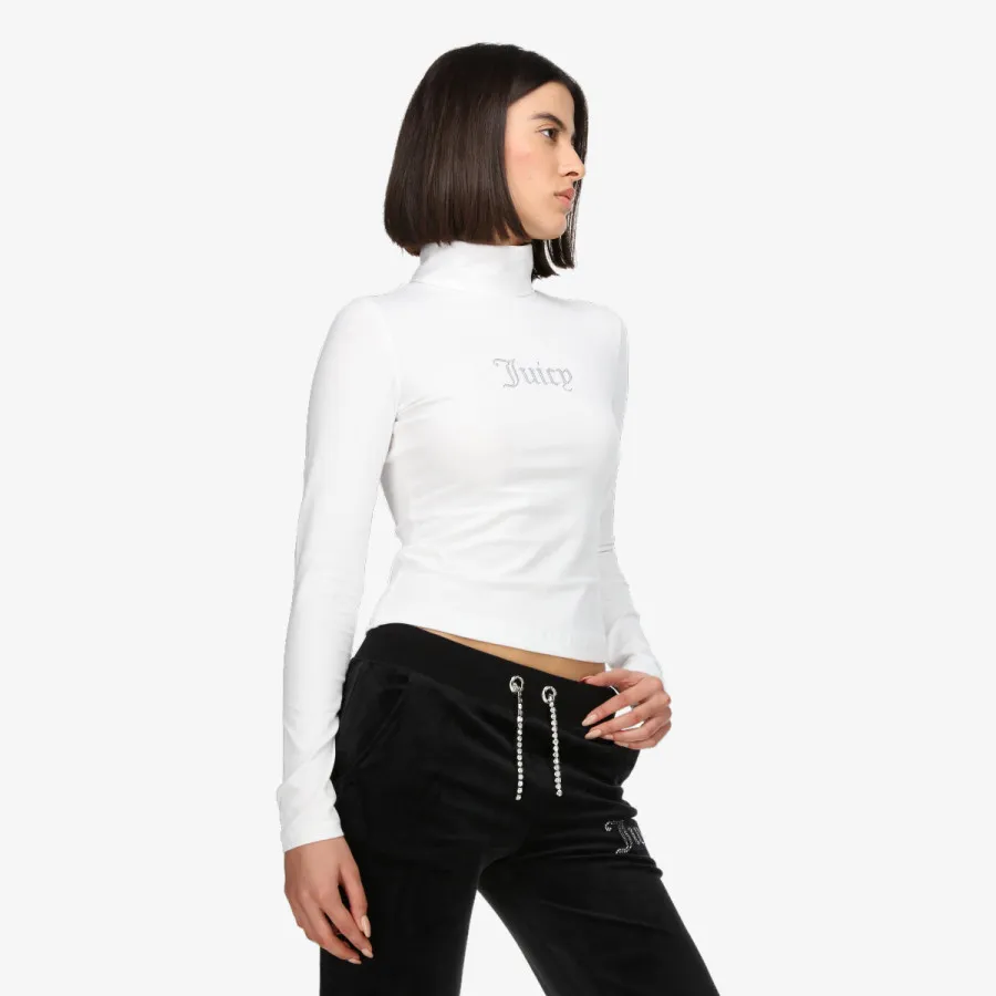 JUICY COUTURE Hanorace VIRGO DIAMANTE ROLL NECK TOP 