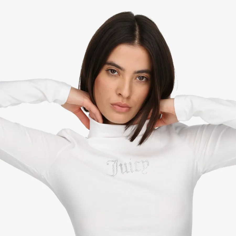 JUICY COUTURE Hanorace VIRGO DIAMANTE ROLL NECK TOP 
