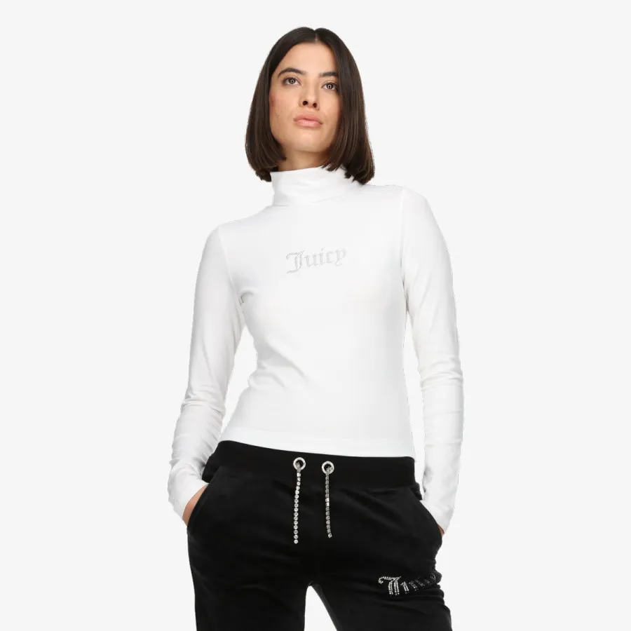 JUICY COUTURE Hanorace VIRGO DIAMANTE ROLL NECK TOP 