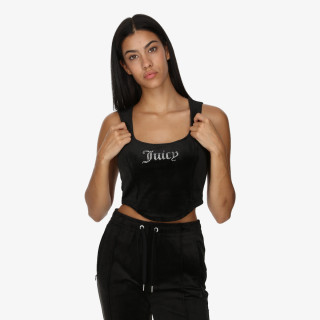 JUICY COUTURE Tricouri CLASSIC VELOUR DIAMANTE COR TOP 