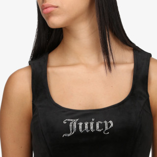 JUICY COUTURE Top CLASSIC VELOUR DIAMANTE COR TOP 