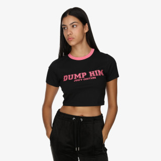 JUICY COUTURE Tricouri DUMP HIM <br />
CROP SOPHIE TEE 