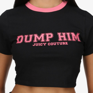 JUICY COUTURE Tricouri DUMP HIM <br />
CROP SOPHIE TEE 