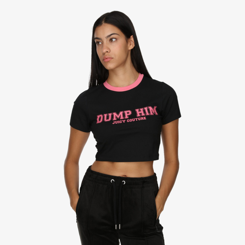 JUICY COUTURE Tricouri DUMP HIM <br />
CROP SOPHIE TEE 