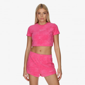 JUICY COUTURE Tricouri SOPHIE TOWELLING CROP TOP 