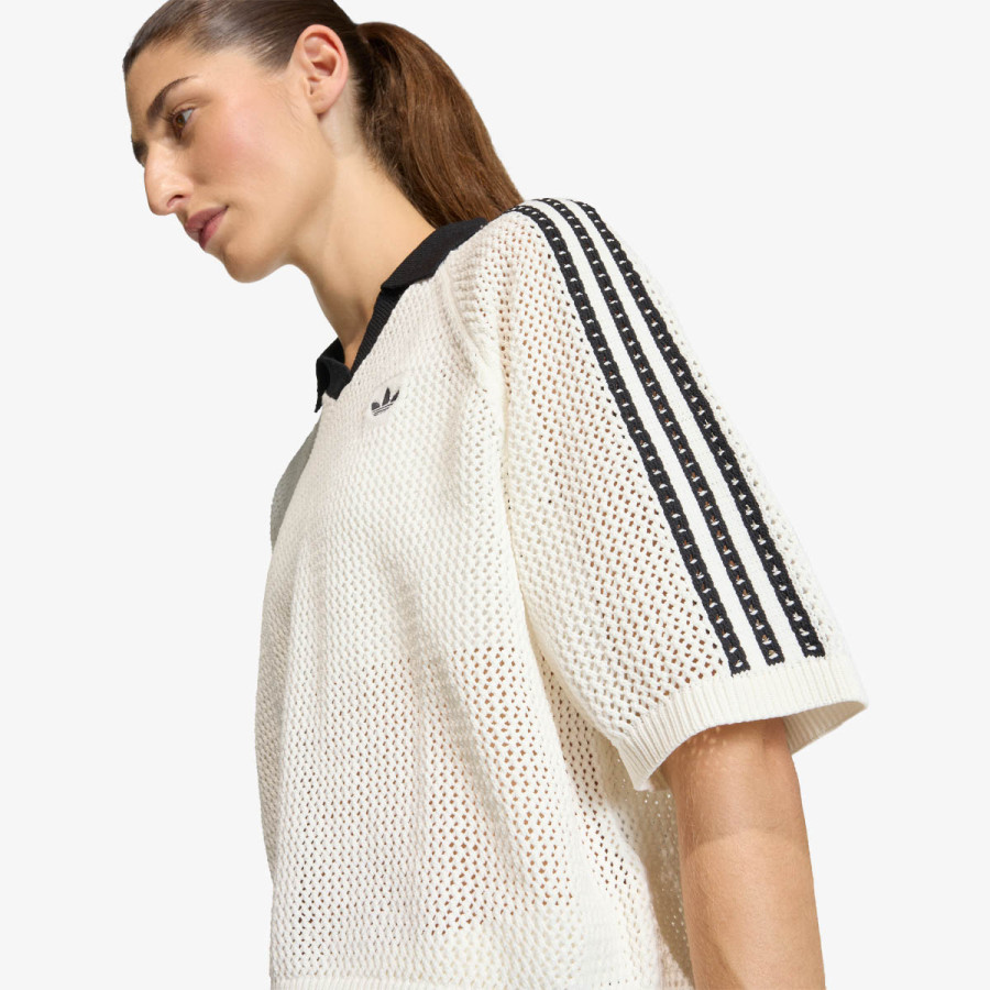 ADIDAS Tricouri polo Knitted Crochet 