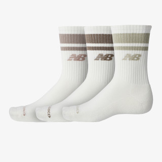 NEW BALANCE Sosete Everyday Stripe Midcalf 3 Pack 