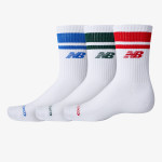 NEW BALANCE Sosete Everyday Stripe Midcalf 3 Pack 