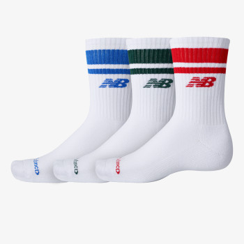 NEW BALANCE Sosete Everyday Stripe Midcalf 3 Pack 