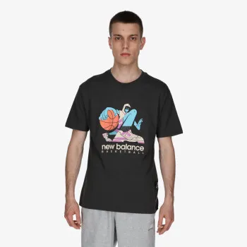 NEW BALANCE Tricouri Hoops Cotton Jersey 