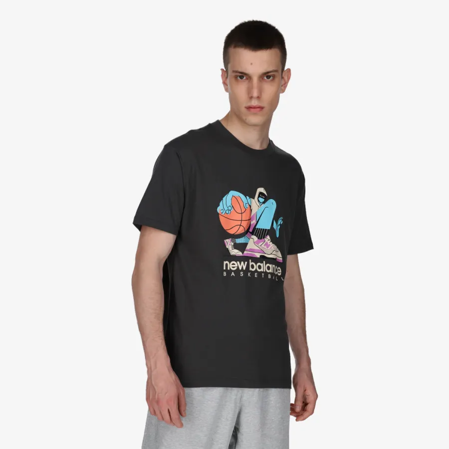 NEW BALANCE Tricouri Hoops Cotton Jersey 