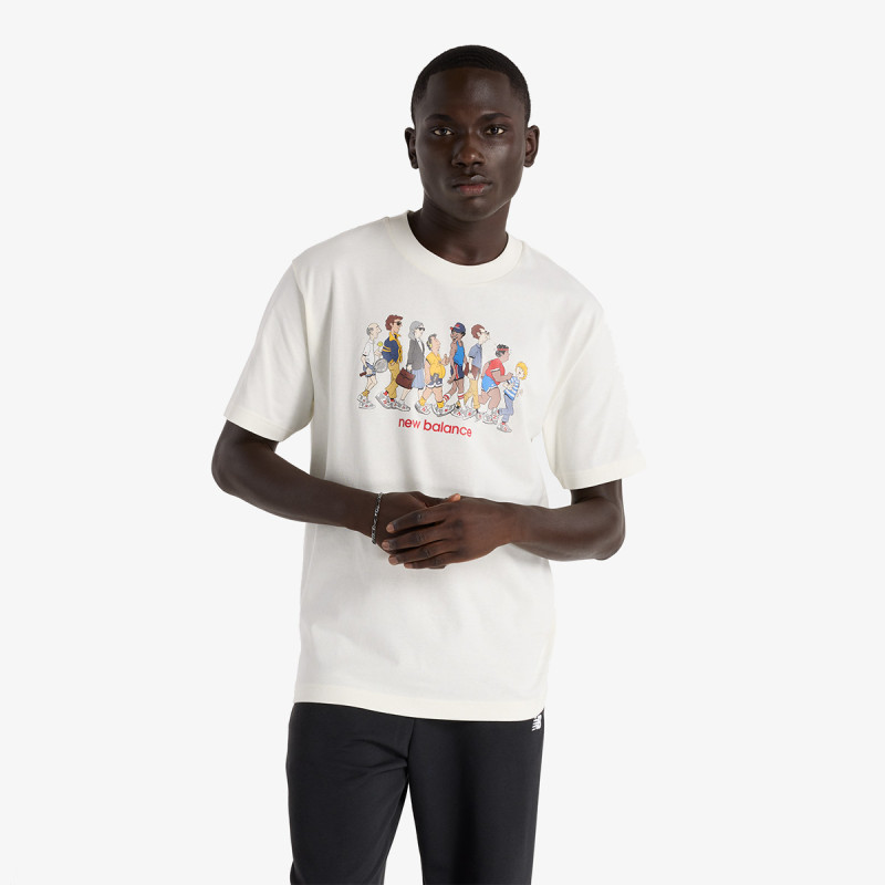 NEW BALANCE Tricouri Athletics Relaxed Archive Walk 