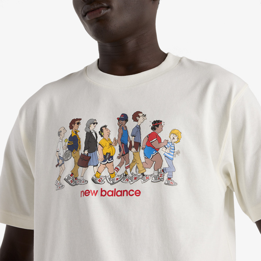 NEW BALANCE Tricouri Athletics Relaxed Archive Walk 