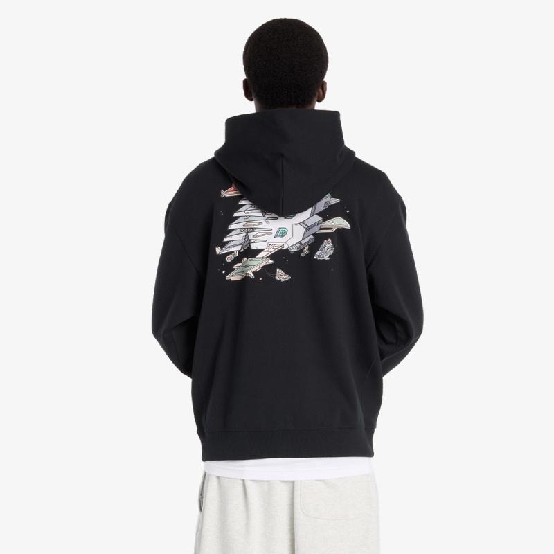 NEW BALANCE Hanorace Ghica Sport Station Hoodie - BLACK 