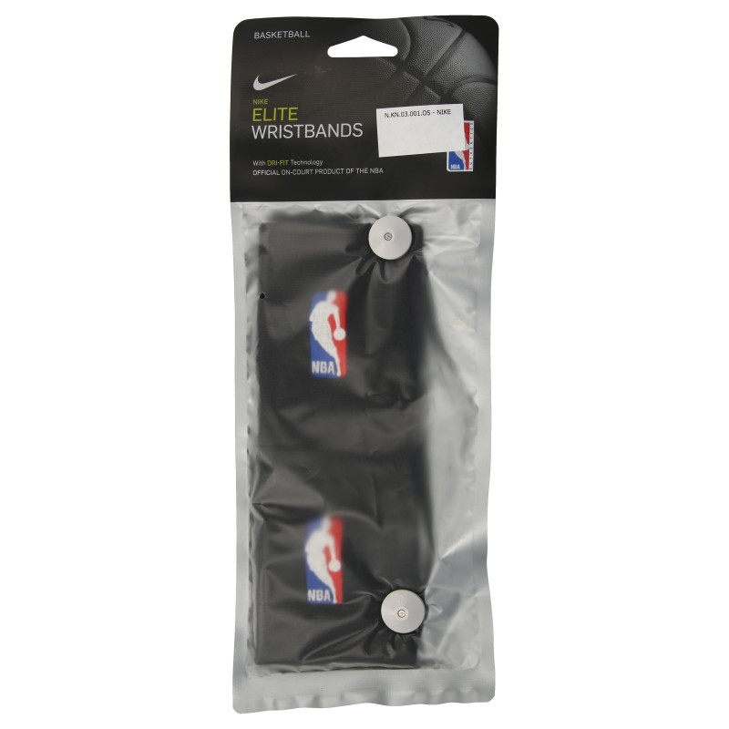 NIKE Banderole NIKE WRISTBANDS NBA BLACK/BLACK 