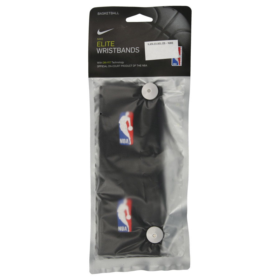 NIKE Banderole NIKE WRISTBANDS NBA BLACK/BLACK 